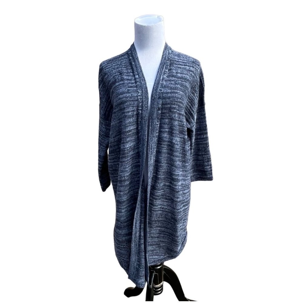 J. Jill Pure Marbled Open Front Duster Sweater Cardigan Size XS